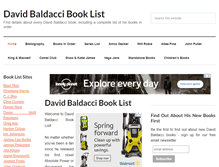 Tablet Screenshot of davidbaldaccibooklist.com